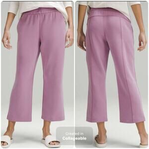 Lululemon Softstreme High-Rise Straight Leg Cropped Pants Sz 6 Velvet Dust Pink